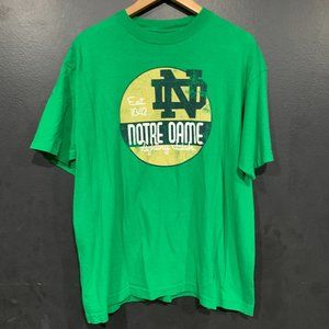 Adidas Notre Dame Fighting Irish Men's Green Tee Shirt Size Large